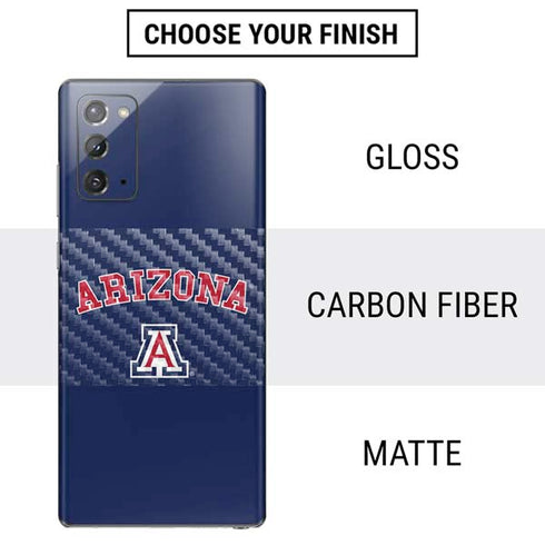 University of Arizona Primary Logo Blue Galaxy Note20 5G Skin