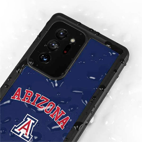 University of Arizona Primary Logo Blue Galaxy Note20 Ultra 5G Waterproof Case