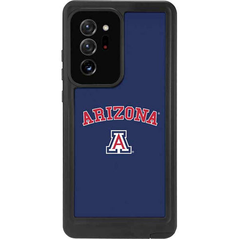 University of Arizona Primary Logo Blue Galaxy Note20 Ultra 5G Waterproof Case