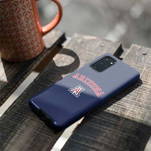 University of Arizona Primary Logo Blue Galaxy S20 Plus Pro Case