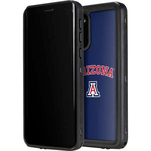 University of Arizona Primary Logo Blue Galaxy S20 Plus Waterproof Case