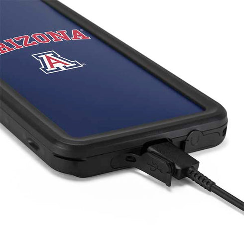 University of Arizona Primary Logo Blue Galaxy S20 Plus Waterproof Case
