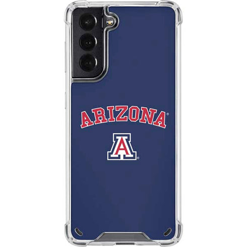University of Arizona Primary Logo Blue Galaxy S21 5G Clear Case