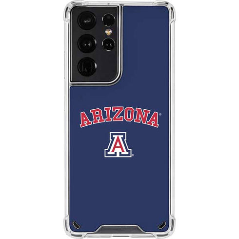 University of Arizona Primary Logo Blue Galaxy S21 Ultra 5G Clear Case