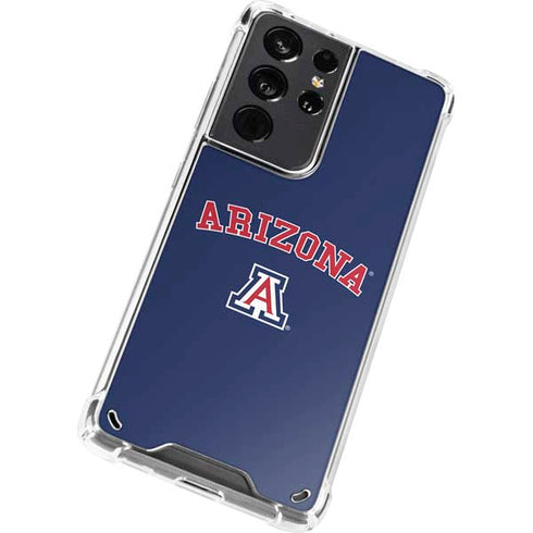 University of Arizona Primary Logo Blue Galaxy S21 Ultra 5G Clear Case