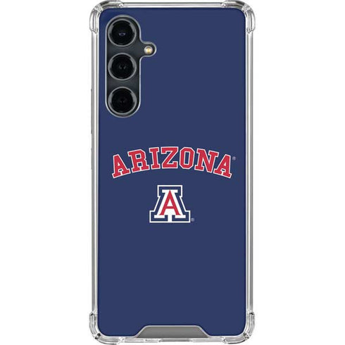 University of Arizona Primary Logo Blue Galaxy S23 FE Clear Case