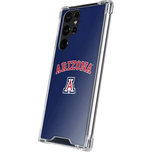 University of Arizona Primary Logo Blue Galaxy S24 Ultra Clear Case