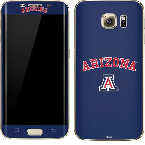 University of Arizona Primary Logo Blue Galaxy S7 Edge Skin