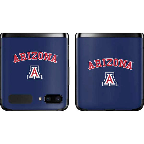 University of Arizona Primary Logo Blue Galaxy Z Flip Skin