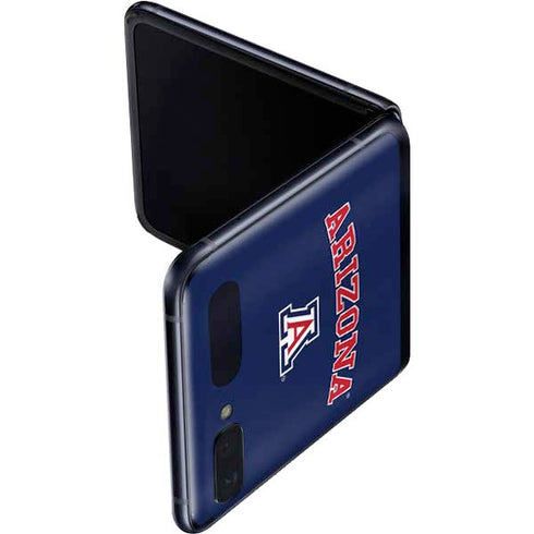 University of Arizona Primary Logo Blue Galaxy Z Flip Skin