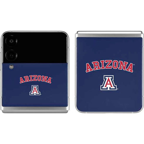 University of Arizona Primary Logo Blue Galaxy Z Flip4 5G Skin