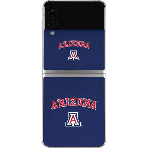 University of Arizona Primary Logo Blue Galaxy Z Flip4 5G Skin