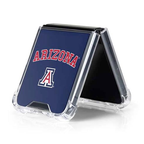 University of Arizona Primary Logo Blue Galaxy Z Flip5 5G Clear Case