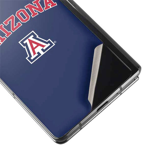 University of Arizona Primary Logo Blue Galaxy Z Fold2 5G Skin