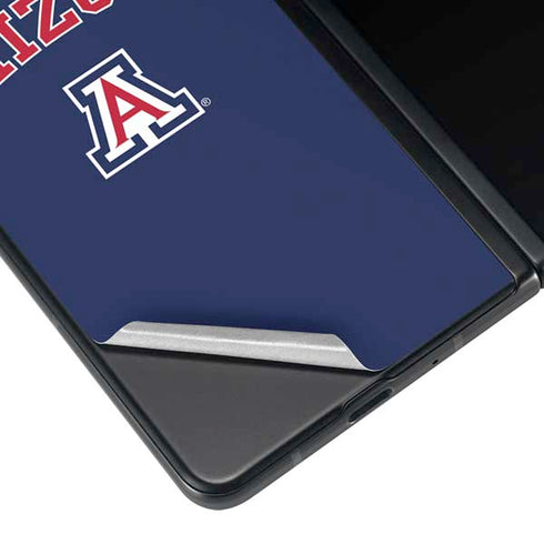 University of Arizona Primary Logo Blue Galaxy Z Fold3 5G Skin