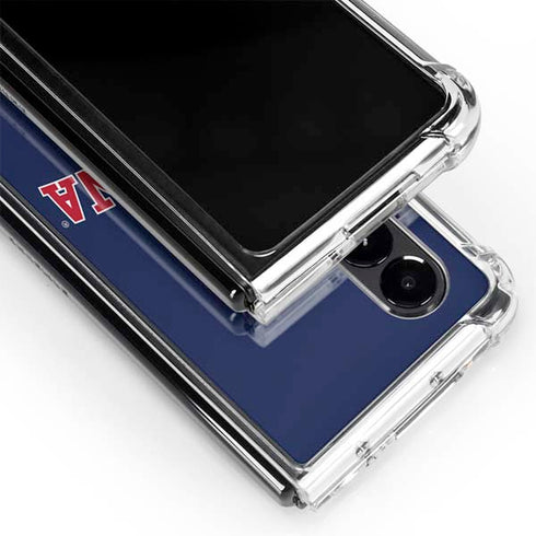 University of Arizona Primary Logo Blue Galaxy Z Fold4 5G Clear Case