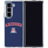 University of Arizona Primary Logo Blue Galaxy Z Fold5 5G Clear Case