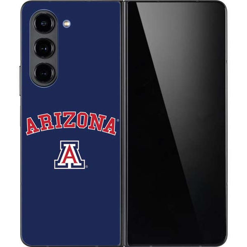 University of Arizona Primary Logo Blue Galaxy Z Fold5 5G Skin
