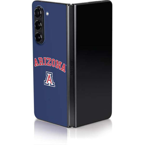 University of Arizona Primary Logo Blue Galaxy Z Fold5 5G Skin