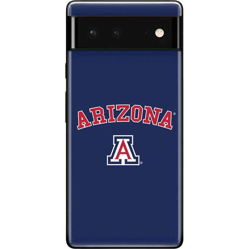 University of Arizona Primary Logo Blue Google Pixel 6 Skin