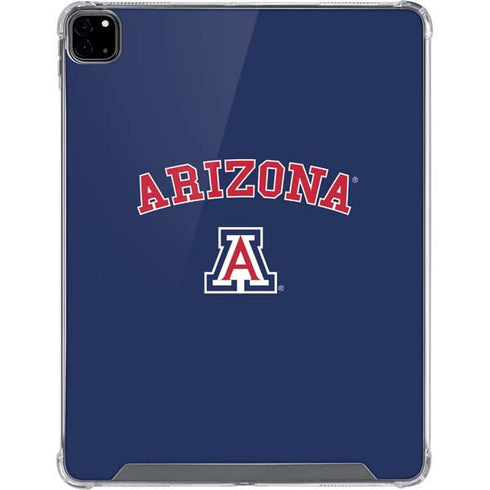 University of Arizona Primary Logo Blue iPad Pro 12.9in (2020) Clear Case