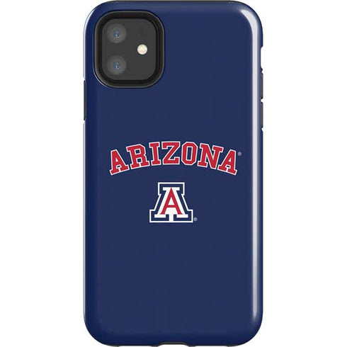 University of Arizona Primary Logo Blue iPhone 11 Impact Case