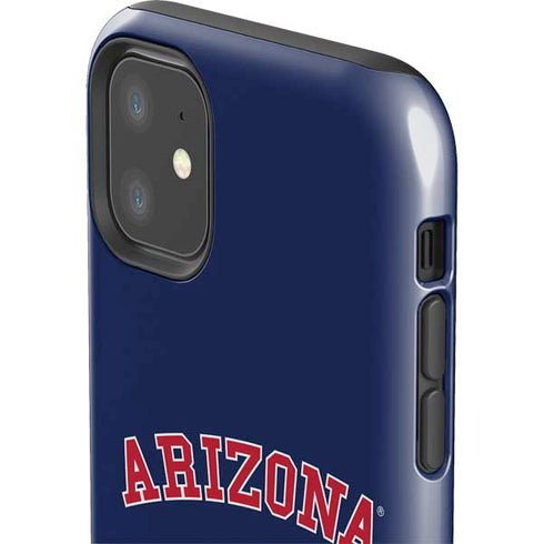 University of Arizona Primary Logo Blue iPhone 11 Impact Case