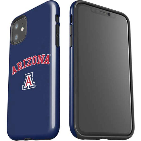University of Arizona Primary Logo Blue iPhone 11 Impact Case