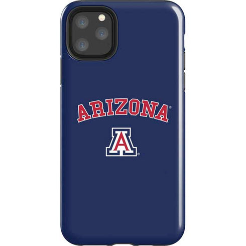 University of Arizona Primary Logo Blue iPhone 11 Pro Max Impact Case