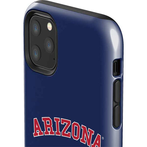 University of Arizona Primary Logo Blue iPhone 11 Pro Max Impact Case