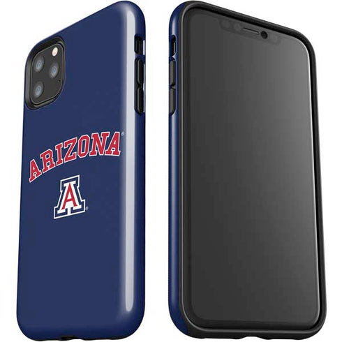University of Arizona Primary Logo Blue iPhone 11 Pro Max Impact Case