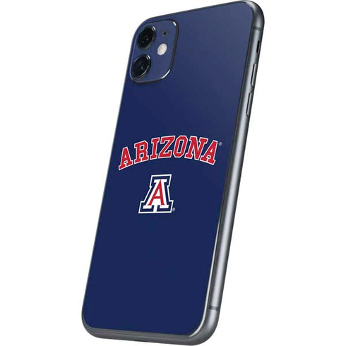 University of Arizona Primary Logo Blue iPhone 11 Skin