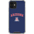 University of Arizona Primary Logo Blue iPhone 12 Clear Case