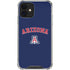 University of Arizona Primary Logo Blue iPhone 12 Mini Clear Case
