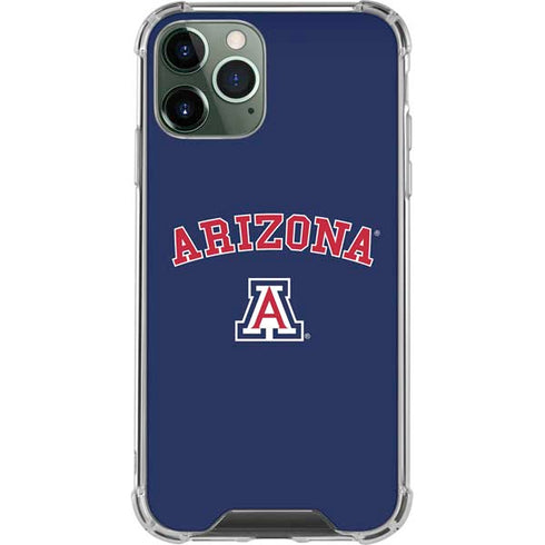 University of Arizona Primary Logo Blue iPhone 12 Pro Clear Case