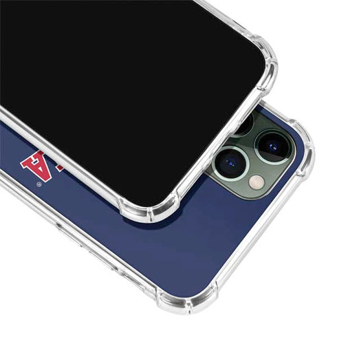 University of Arizona Primary Logo Blue iPhone 12 Pro Clear Case