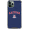 University of Arizona Primary Logo Blue iPhone 12 Pro Max Clear Case