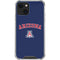 University of Arizona Primary Logo Blue iPhone 13 Mini Clear Case