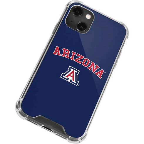 University of Arizona Primary Logo Blue iPhone 13 Mini Clear Case