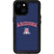 University of Arizona Primary Logo Blue iPhone 13 Mini Waterproof Case