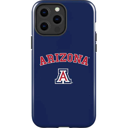 University of Arizona Primary Logo Blue iPhone 13 Pro Max Impact Case