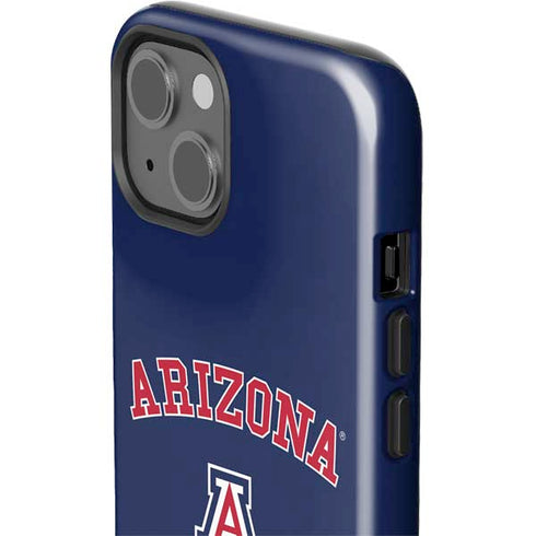 University of Arizona Primary Logo Blue iPhone 14 Impact Case