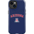 University of Arizona Primary Logo Blue iPhone 14 Plus Impact Case