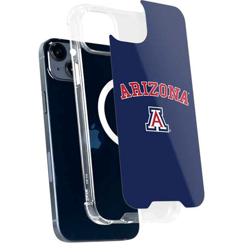 University of Arizona Primary Logo Blue iPhone 14 Plus MagSafe Case