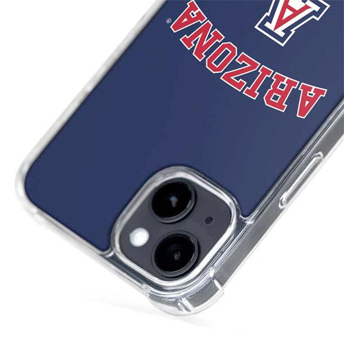 University of Arizona Primary Logo Blue iPhone 14 Plus MagSafe Case