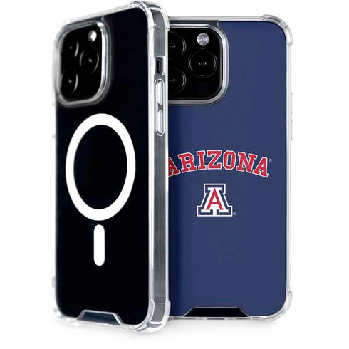 University of Arizona Primary Logo Blue iPhone 14 Pro Max MagSafe Case
