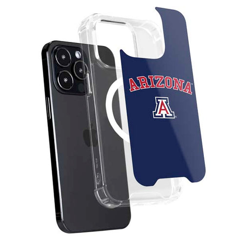 University of Arizona Primary Logo Blue iPhone 14 Pro Max MagSafe Case
