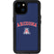 University of Arizona Primary Logo Blue iPhone 15 Plus Waterproof Case