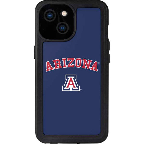 University of Arizona Primary Logo Blue iPhone 15 Waterproof Case