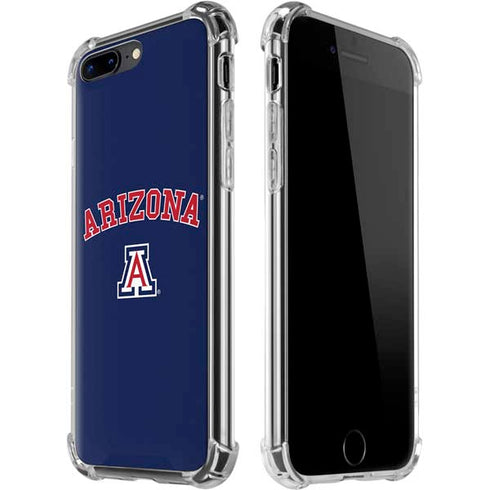 University of Arizona Primary Logo Blue iPhone 7/8 Plus Clear Case
